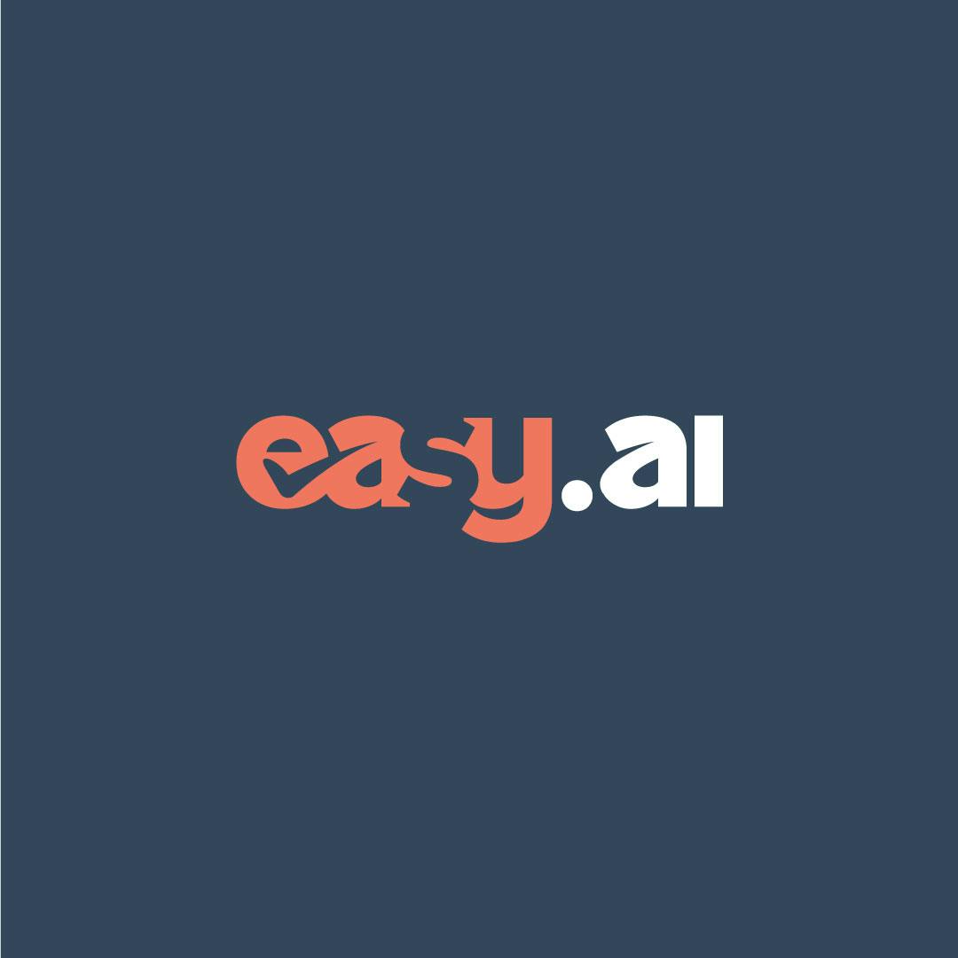 easy.ai logo on a dark blue background